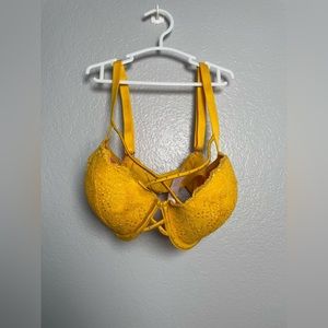 Victoria secret yellow mustard bra